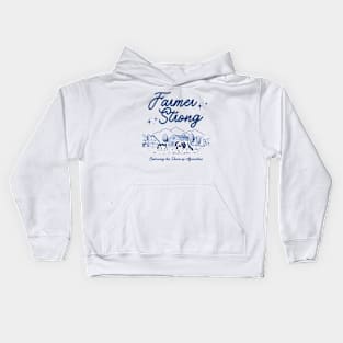 Farmer Strong agriculture Kids Hoodie